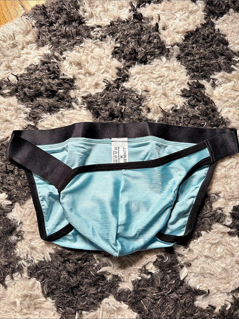Men's Multi-Strap Blue Brief - Size Medium